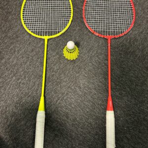 Lot de raquettes de badminton