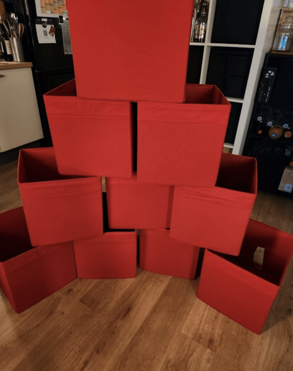 Boite de rangement en tissu