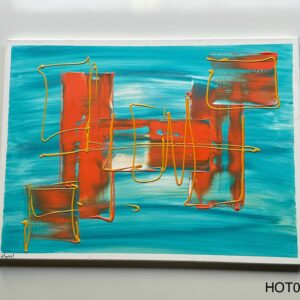 Tableau peint à la main