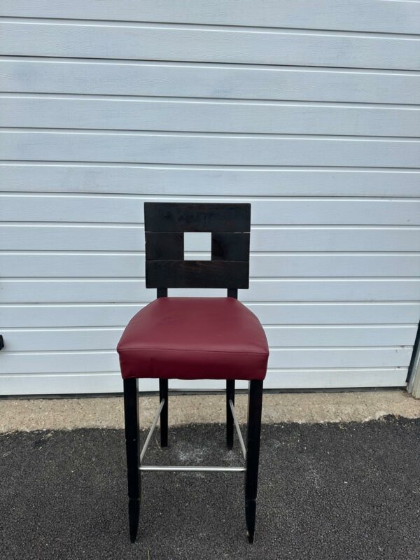 Joli tabouret en cuir – Image 2