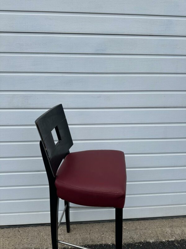 Joli tabouret en cuir – Image 4
