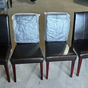 Lot de 4 chaises noir de salle à manger NEUVES 💥