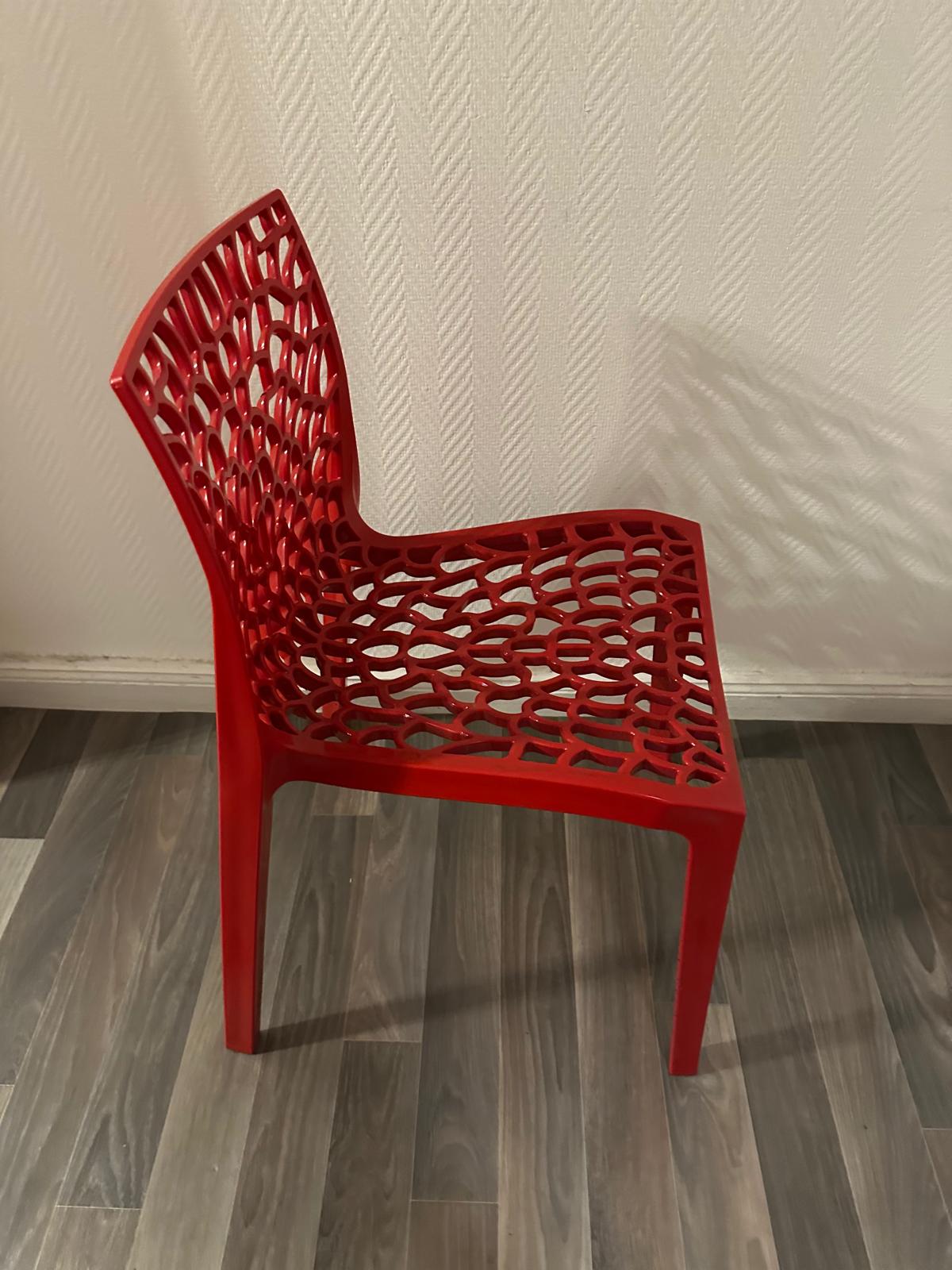 Chaise de qualité pro rouge – Image 2