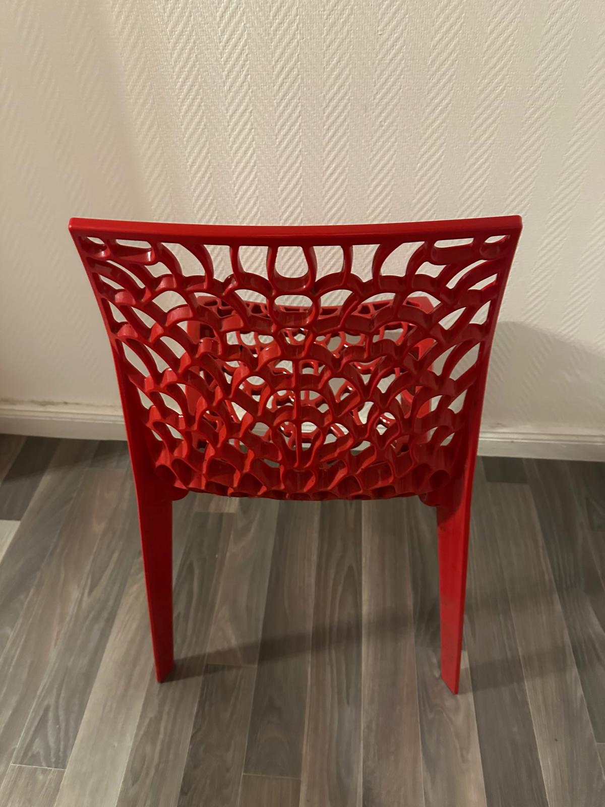 Chaise de qualité pro rouge – Image 3
