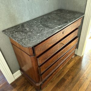 Commode Louis-Philippe, plaque en marbre, milieu 19Ăšme