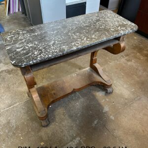 Console en acajou avec plaque en marbre