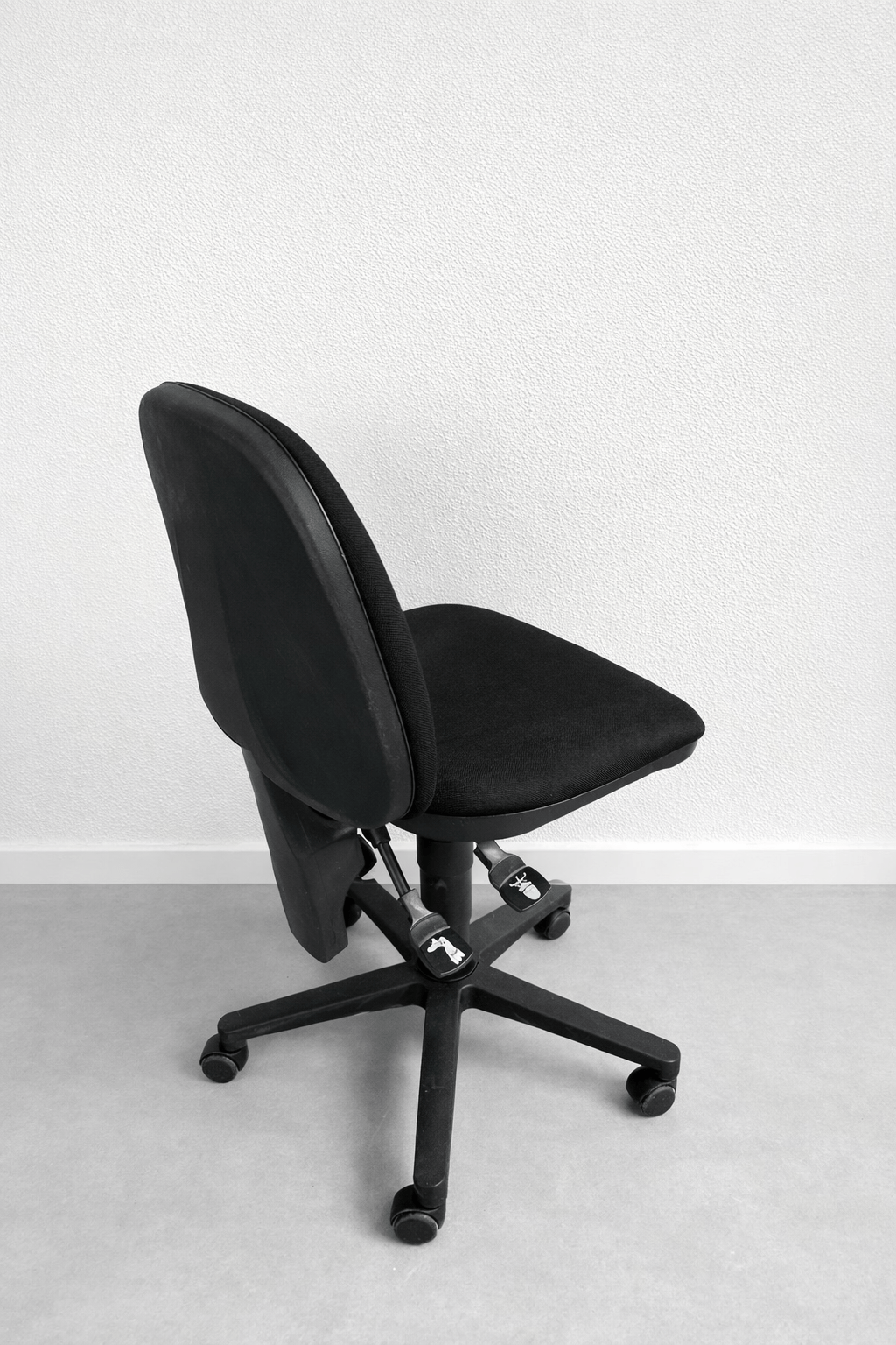 Chaise de bureau réglable noir – Image 3