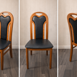 Chaise en bois avec assise rembourrée