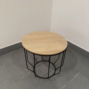 Table d’appoint ronde en bois