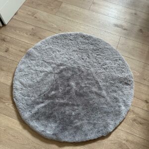 Tapis rond gris