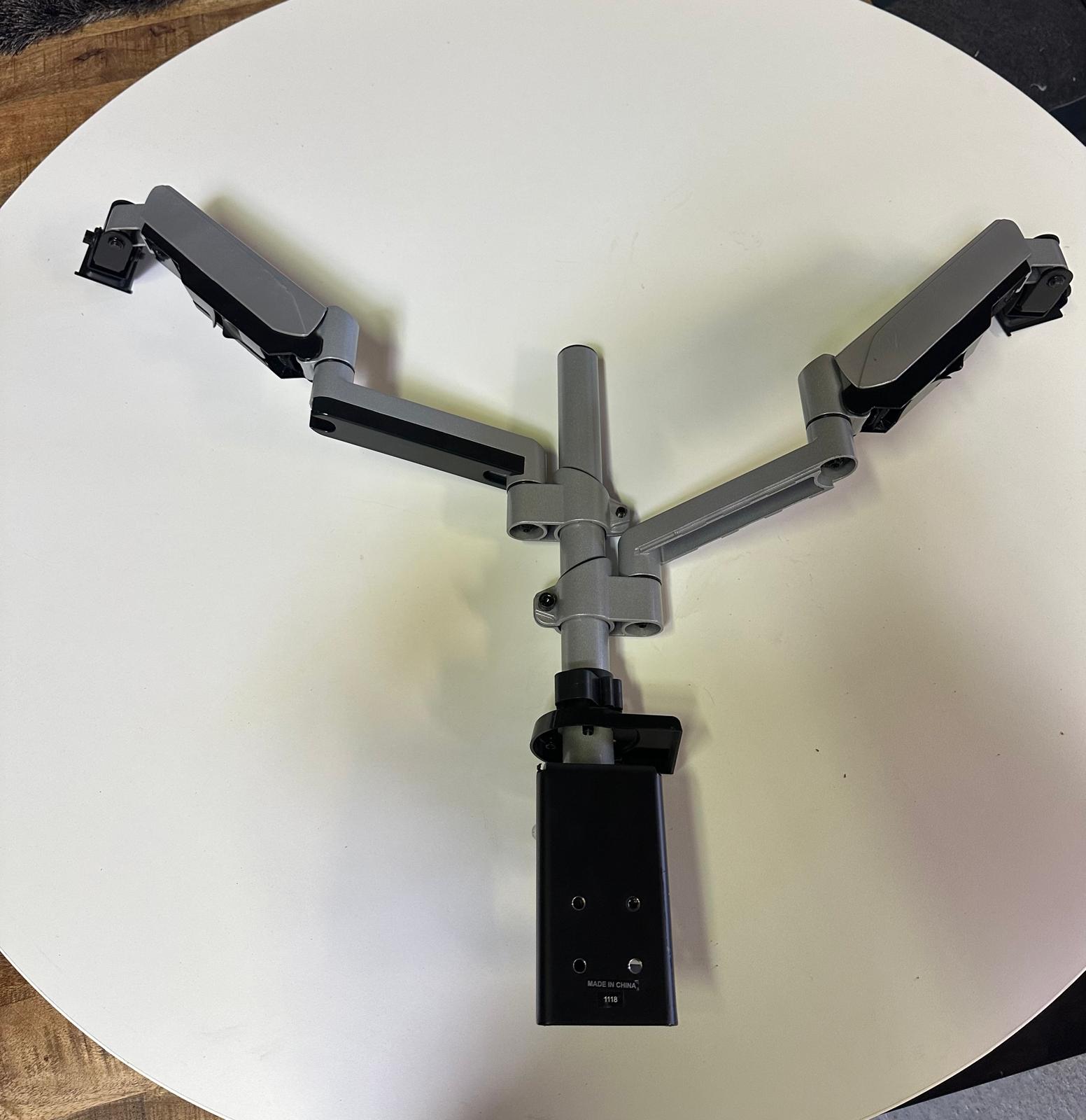 Bras articulé double pour écrans PC