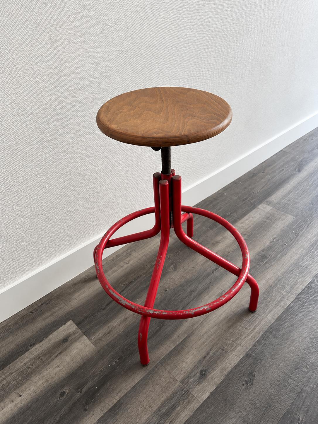 Tabouret industriel vintage réglable (GROS STOCK)